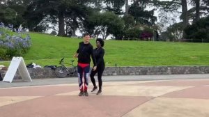 Bachata Pop-up Lesson Demo with Qimmah at Golden Gate Park - Dusk Till Dawn (DJ Tronky)