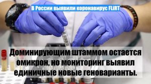 В России выявили коронавирус FLiRT