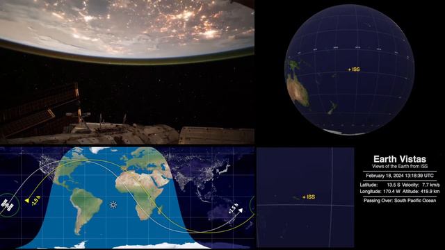 Live Views of the Earth from ISS 2-18-24 смотреть онлайн