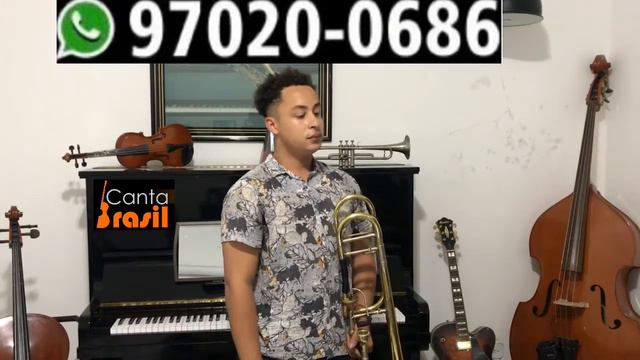 Trombone Tatuapé aula de Trombone Tatuapé Hino 187 da Harpa Cristã Mais perto quero estar - смотреть онлайн