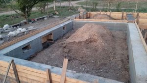 Начало строительства дома с нуля| Фундамент | подвал | Часть 1