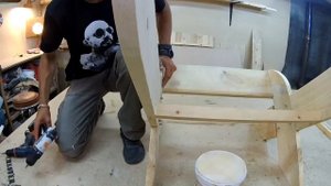 КРЕСЛО - ЛЕЖАК своими руками DIY мебель ПРОЦЕСС ИЗГОТОВЛЕНИЯ