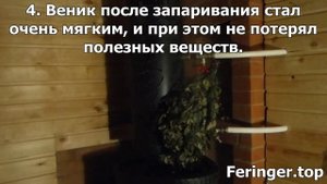 Как запарить веник с пароиспарителем ПИФ Стандарт Ферингер?