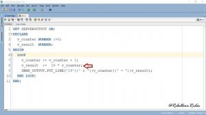 PL/SQL tutorial 11: PL/SQL Simple Loop in Oracle Database by Manish Sharma RebellionRider.com