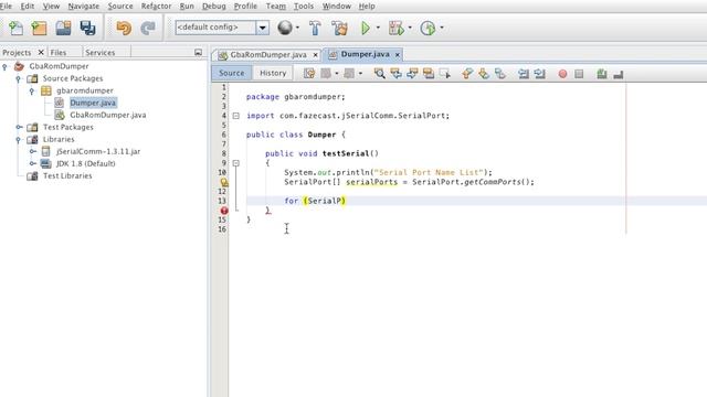 #4 - GameBoy Advance GBA Cartridge ROM Dumper - Java Serial Port Names ausgeben (German/Deutsch) смотреть онлайн