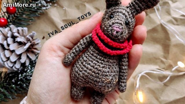 Амигуруми: схема Заяц Шуршик. Игрушки вязаные крючком.