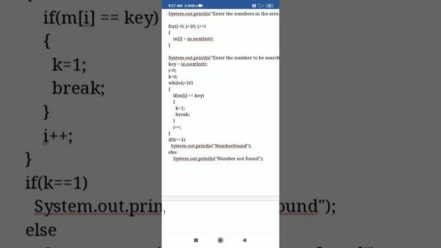 Searching Algorithm using Java