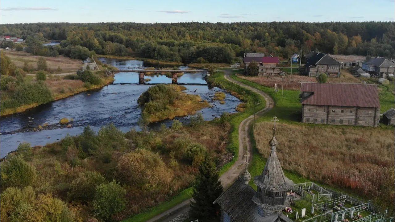 Деревня Пяльма на Онежском озере