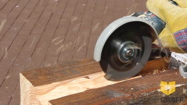Выборка паза в древесине. Уникальный диск по дереву для болгарки GRAFF SPEEDCUTTER.