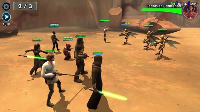 STAR WARS Galaxy of Heroes Android iOS Walkthrough - Part 36 - Light Side Battles 4 (HARD) смотреть онлайн
