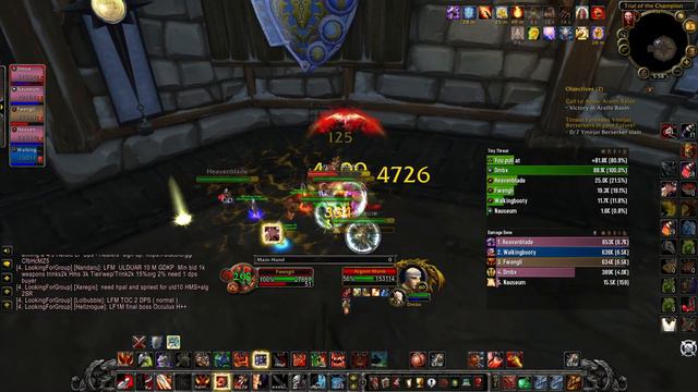 WoW WotLK Classic fury warrior pve Titan Rune Beta Trial of the Champion 3 смотреть онлайн