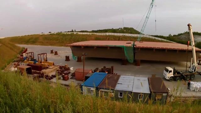 Мост в Климовке. Сварка рёбер поперечного стыка. Прибытие долгожданной балки! смотреть онлайн