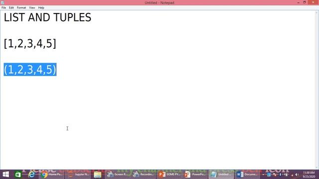 python data type | dictionary | Tuples | List