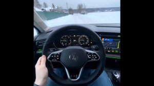 2018 Touareg CR NEW WHEEL Туарег cr Установка сенсорного руля на автомобиль 2018 с адаптером