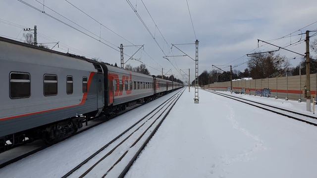 ЭП2К-361 с поездом №15 Архангельск-Москва | Клязьма смотреть онлайн