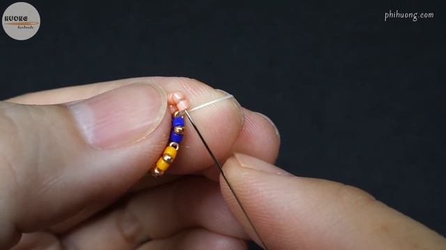 Multicolor beaded bead earrings. How to make beaded earring. Beading tutorial