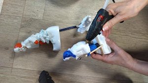 Как я делала игрушку из ваты" лыжник"