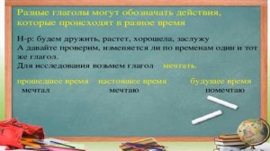 Русский язык - 4 класс -2 урок - Изменение глаголов по временам