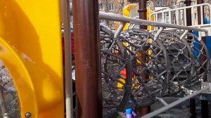 Паутинка на детской площадке. Лазелки паутинки.??