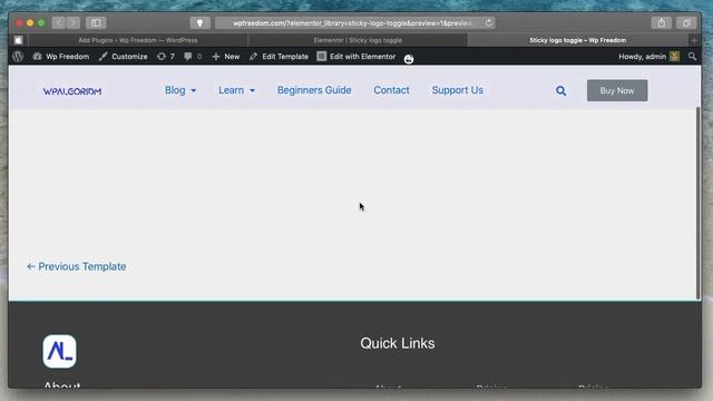 Elementor sticky header effects on scroll - Scale, Color change and more[2 easy Methods] смотреть онлайн