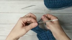 Короткие носки на двух спицах.