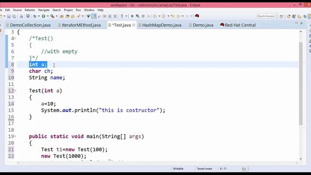 session 6 constructor in java