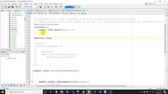 anonymous class + lambda expression (lớp vô danh + biểu thức lambda) смотреть онлайн