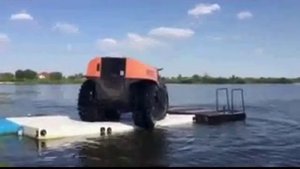 Test of Modular pontoon 1500\Вездеход ШЕРП® на пластиковых понтонах УКРХІМПЛАСТ™