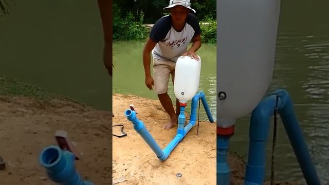 I turn PVC pipe into a water pump no need electric power easy way life hacked at home 24