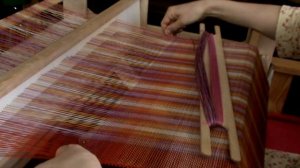 Ткачество палантина на станке с бердом "Ткачество"