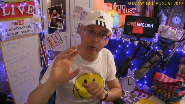 LIVE English Lesson - SUN 13th AUGUST 2017 - Learn to Speak English - Grammar  Questions  Chat