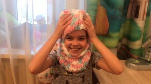 Как связать балаклаву с ушками/Вязание балаклавы своими руками/Детская балаклава из ализе пуффи