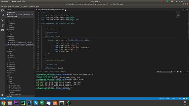 Laravel User Signup Functionality with Migrations and Eloquent смотреть онлайн