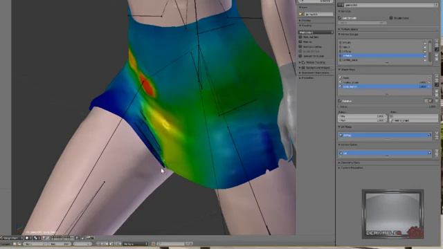 Video Tutorial from Avastar/Blender Rig to Uploading on SL (very raw weighting just for demo) смотреть онлайн
