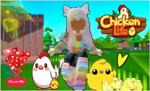 Играю в CHICKEN LIFE💖 #shorts #chicken #roblox #детивидео
