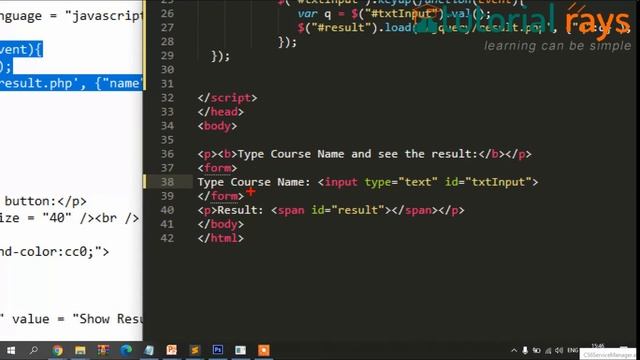 7. Jquery Ajax part-2 |Ajax Tutorials |Ajax PHP MySql Tutorials | Ajax  Jquery | Tutorial Rays