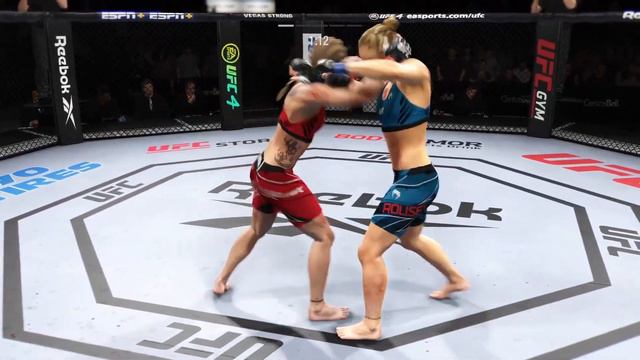 UFC 4 Women | Ronda Rousey vs Valentina Shevchenko (mma world espn wmma women's fight)