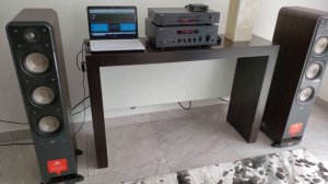 Yamaha R-S700 + Pre Box S2 + Polk Signature S60 (playing Hi-Res music)