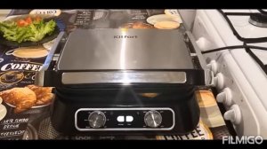 Приготовила супер быстрый ужин на электрогриле Kitfort KT-1652