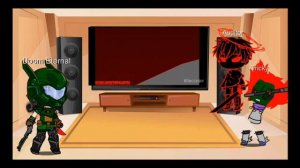 реакция персонажей на Doom vs Соника ехе и трикки