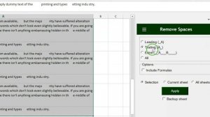 Dose For Excel | How to trim extra spaces and clean workbook ?