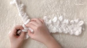 ☁️ How To Crochet A Baby Blanket With Loop Yarn | Beginner ☁️