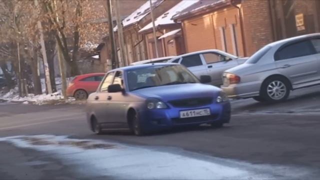 LADA Priora синий матовый хром смотреть онлайн