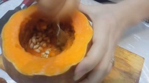 Мясо запеченное в тыкве