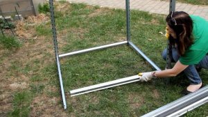 Сборка садового компостера из оцинкованного металла "Плодородие"