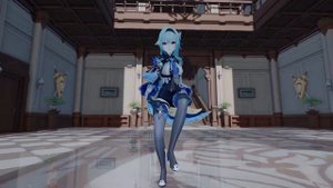 LADY GAGA BAD ROMANCE  DANCE BY KAEYA + EULA GENSHIN IMPACT MMD