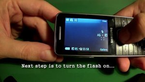 How to turn on flashlight on Samsung S5611 (GT-S5611)