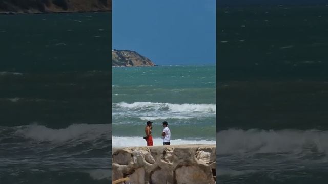 A windy day on La Marsa beach - Tunis