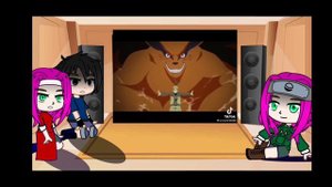 Реакция 2 сакур и Саске на тик ток про наруто