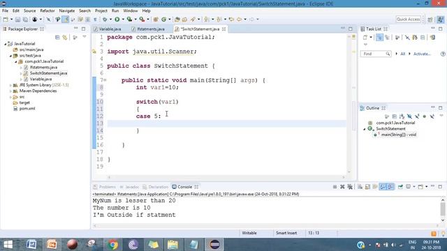 Switch Statements in Java Java tutorials for beginners смотреть онлайн